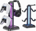KDD Gaming Kopfhörer Ständer & Abnehmbar Controller Halter Mit 9 Lichtmodi