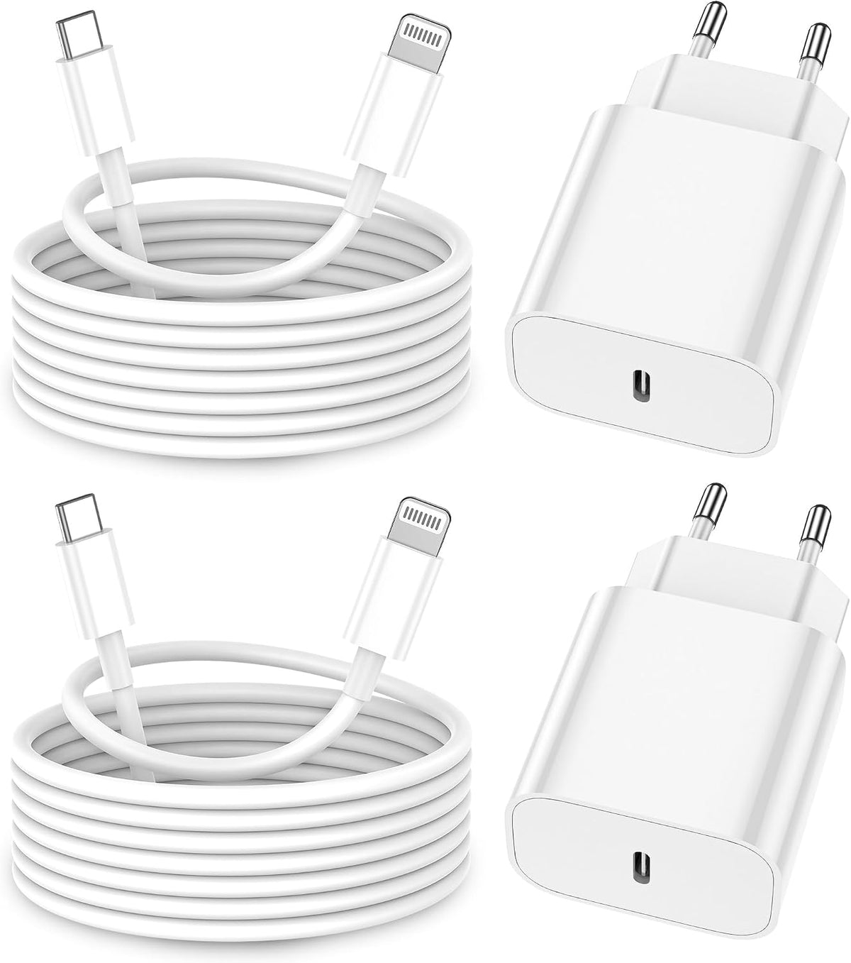 Iphone Ladekabel, [Mfi-Zertifiziert] 2Er Pack Iphone Ladegerät Apple Ladekabel 2M, USBC Schnellladegerät Mit USB C Auf Lightning Kabel Für I Phone 14 13 12 11 Pro Max XS XR X 8 7 6 plus 5 Ipad