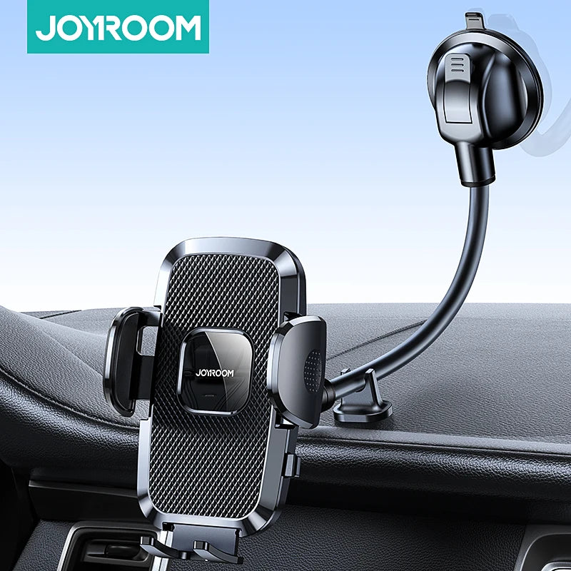 Dashboard telefoonhouder voor in de auto【360° breedste zicht】9 inch flexibele lange arm, universele handsfree telefoonhouder voor voorruit en ventilatierooster