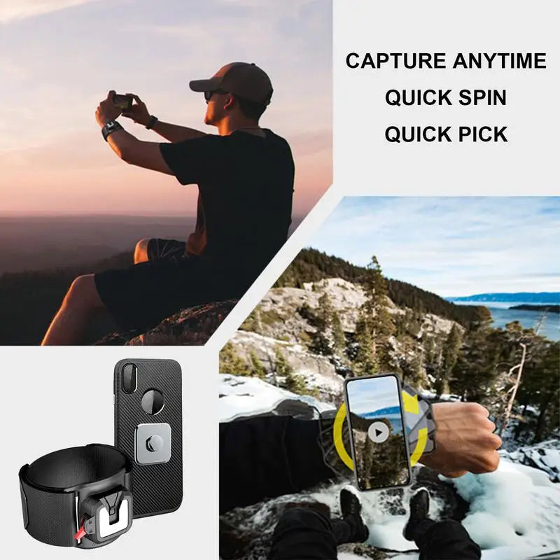 Support de téléphone rotatif à 360 degrés pour poignet, brassard détachable pour vélo, accessoire pour smartphones